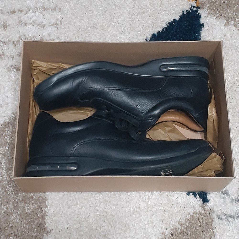 Cole Haan Nike Air Men's size 14 black dress shoes NEW CONDITION